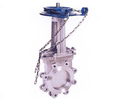 PZL43鏈輪法蘭式刀(dāo)型閘閥