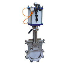 Z673氣動對(duì)夾式刀(dāo)型閘閥