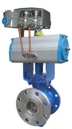 氣動V型調節球閥